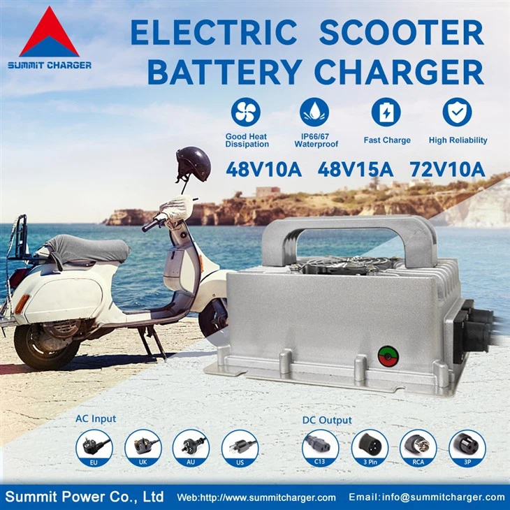 เครื่องชาร์จแบตเตอรี่สกู๊ตเตอร์ไฟฟ้า 48V